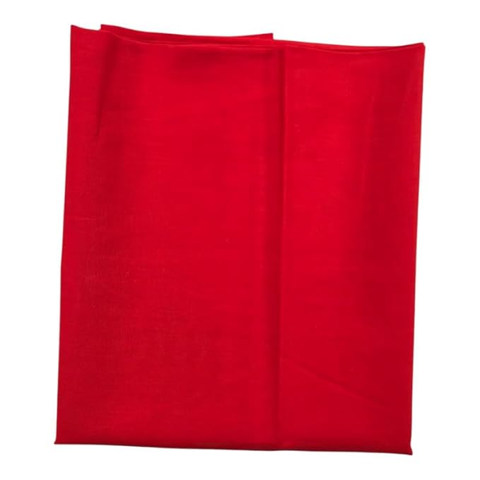 Cotton Plain Pooja Aasan Cloth/Chowki Aasan Kapda - 1 MTR Puja Kapda Vastra Cloth for All God Puja Mandir and Temple - Pack of 3 (Yellow, White and Mango Yellow)
