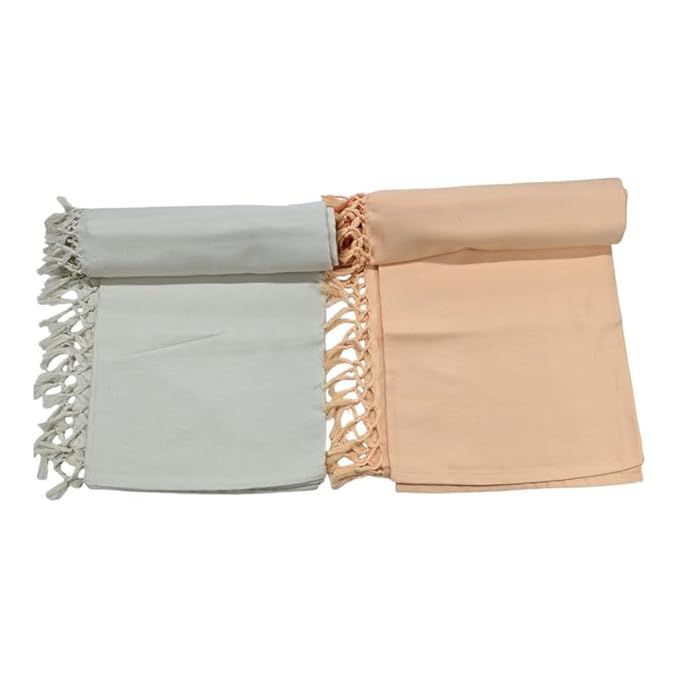 Bath Towels for Men | (30 X 65 CM, Large Size) Plush & Solid Pattern Towels Bath Premium Plain Cotton Towels | Light Weight Turkish Style Str