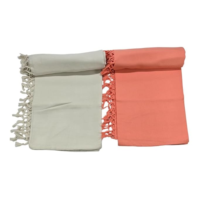 Bath Towels for Men | (30 X 65 CM, Large Size) Plush & Solid Pattern Towels Bath Premium Plain Cotton Towels | Light Weight Turkish Style Str