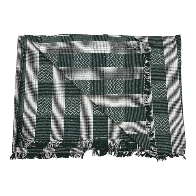 Single Size Pure Cotton Blanket/Solapur Chaddar/Cotton Bedsheet for All Weather Daily use Checkered Multicolor Family Pack (60x90 inches -)