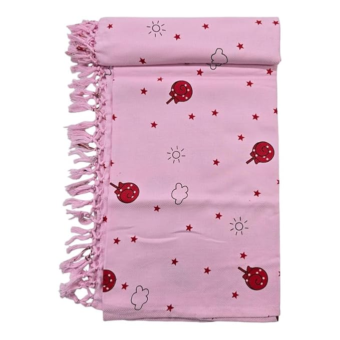 Bath Premium Cotton Towels | Light Weight Turkish Style Stripe Bath Towels for Men | (30 X 65 CM, Large Size) Plush & Color Print Pattern Towels