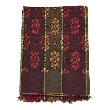 Single Size Pure Cotton Solapur Chaddar/Cotton Bedsheet for All Weather, Daily Use (60x90 Inch)