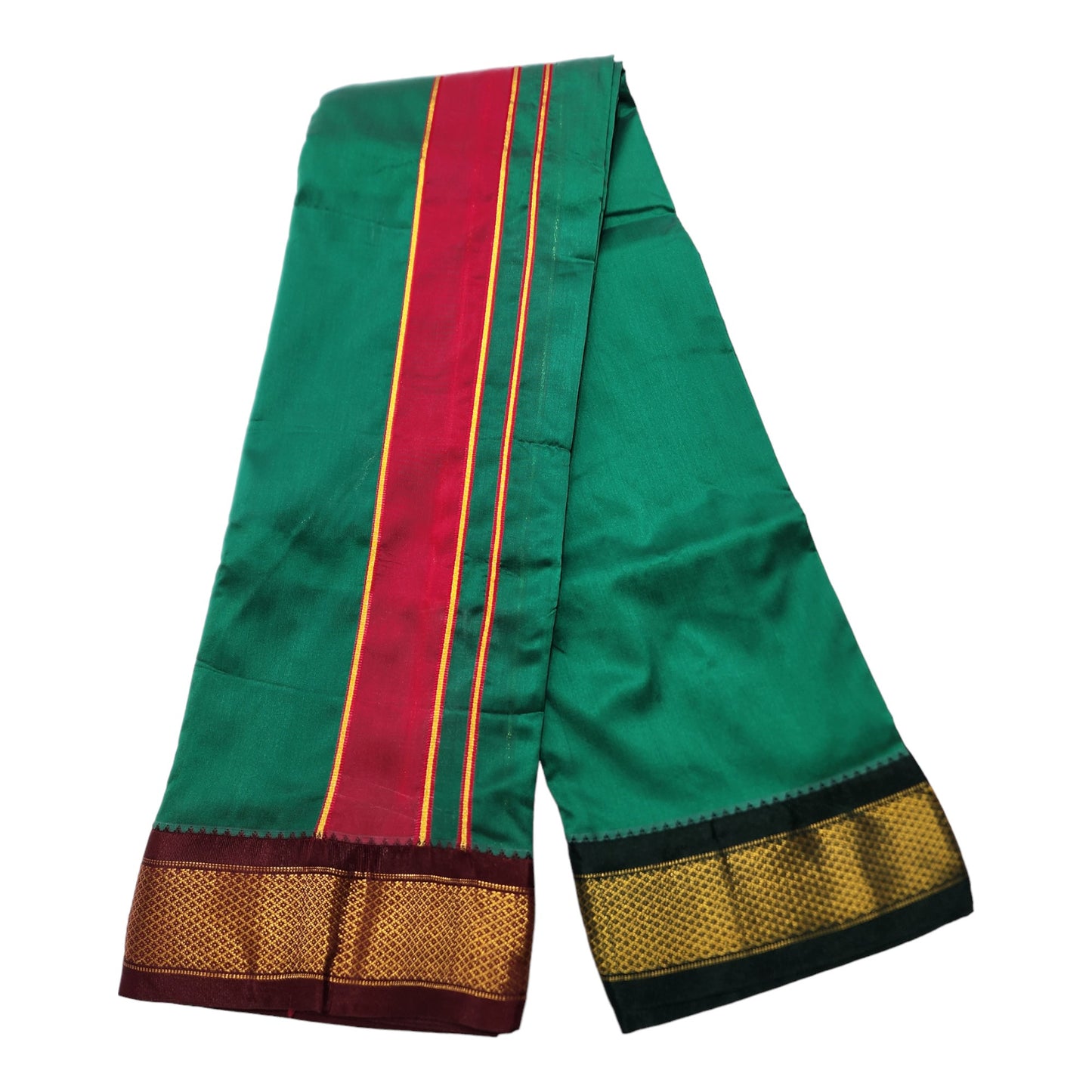 South Indian Art Silk Dhoti, Traditional dhoti Towel Set, 4 Meter Dhoti 2.25 Meter