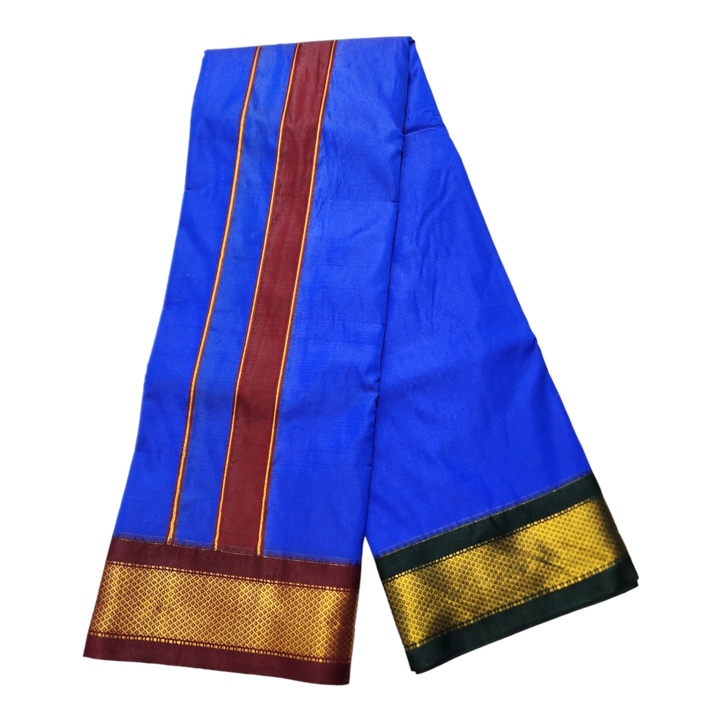 South Indian Art Silk Dhoti, Traditional dhoti Towel Set, 4 Meter Dhoti 2.25 Meter