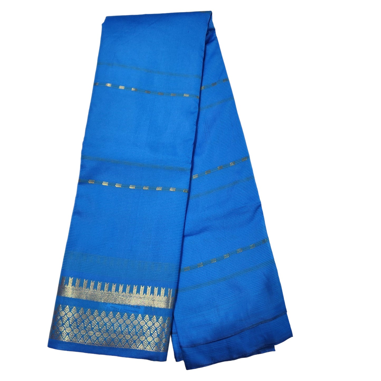 Amman Saree Cut Butta Pattu Devi Dress/Deity Dress, Om Skathi Saree, Temple Border Swamy Saree (6 Yards )