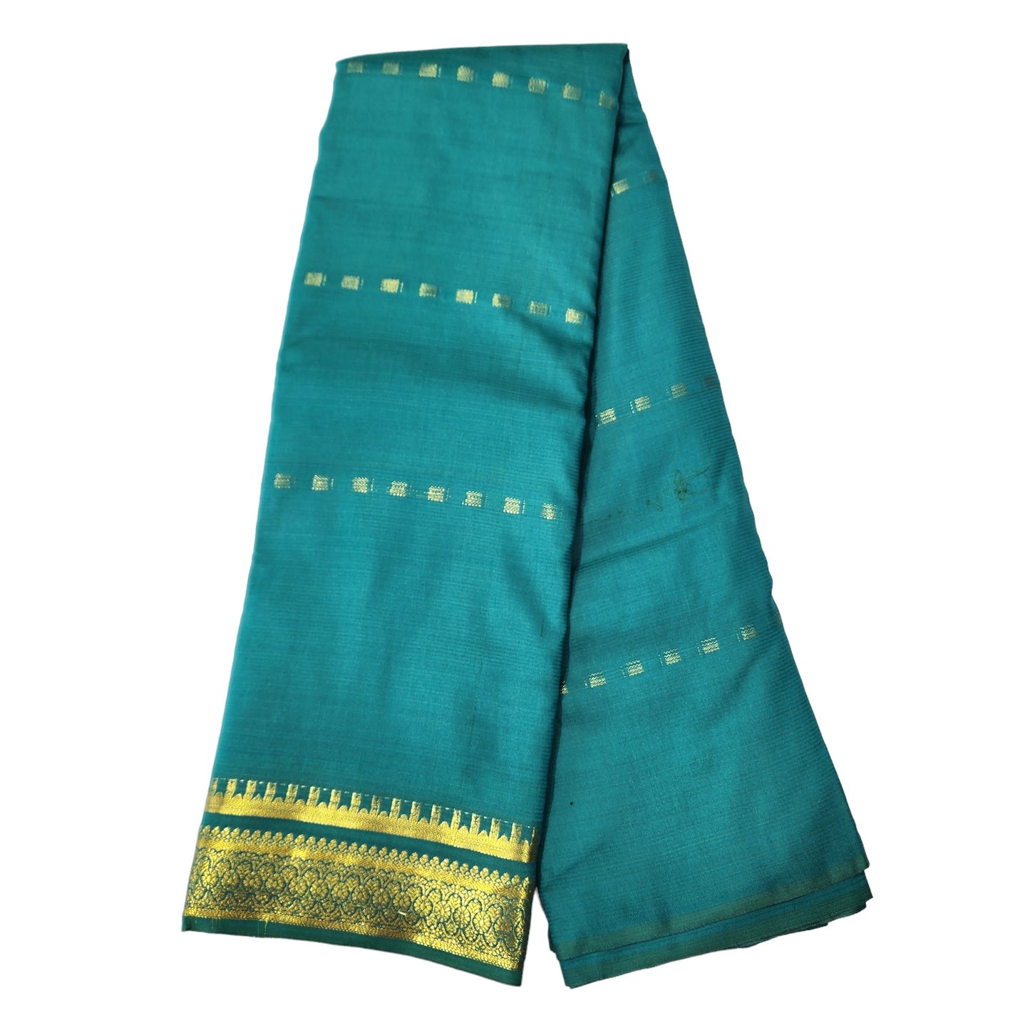 Amman Saree Cut Butta Pattu Devi Dress/Deity Dress, Om Skathi Saree, Temple Border Swamy Saree (6 Yards )