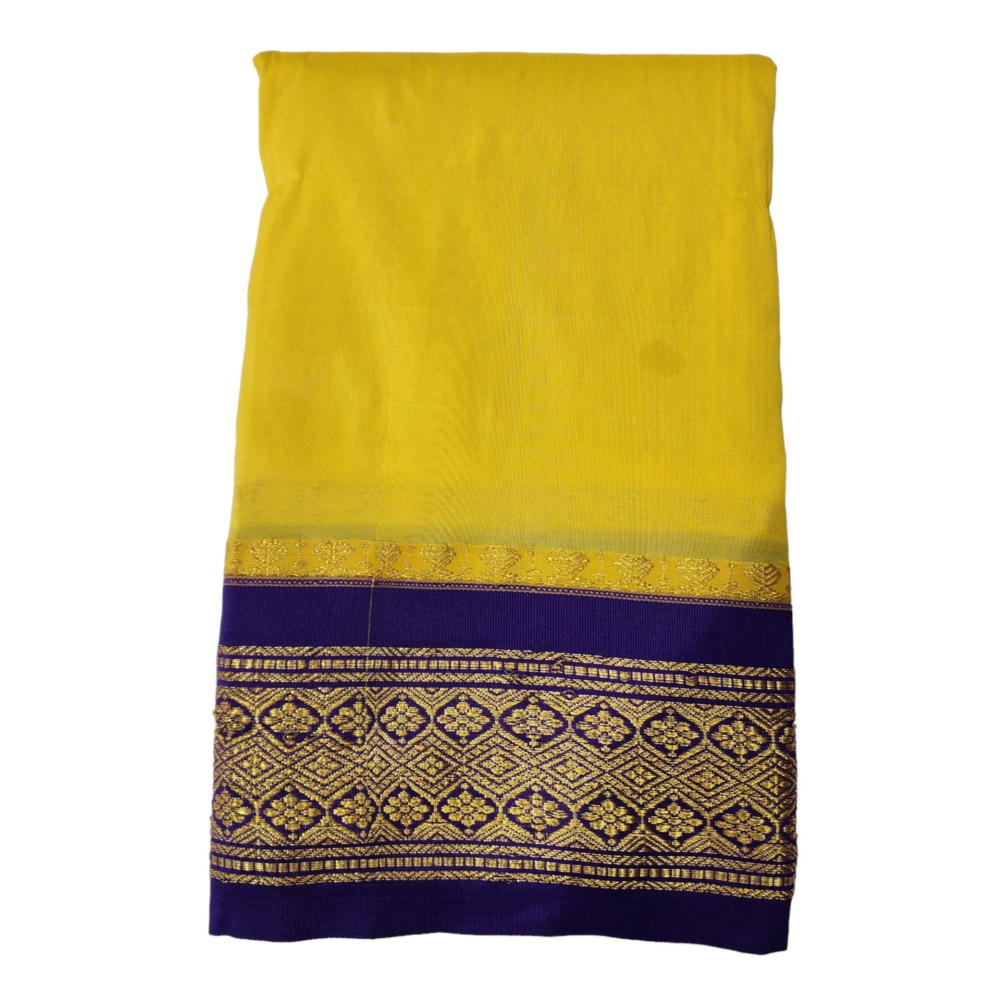 Om Skathi Amman Saree, Cut Butta Pattu Devi Dress/Deity Dress, Contrast Border Women Swamy Saree, Without Blouse