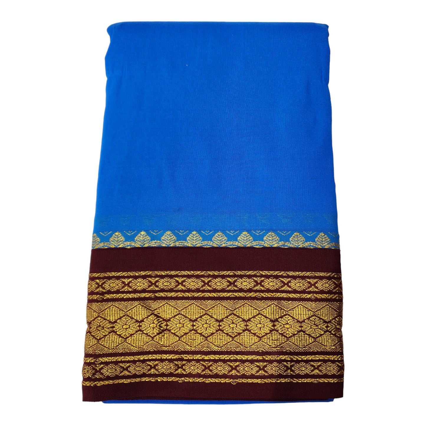 Om Skathi Amman Saree, Cut Butta Pattu Devi Dress/Deity Dress, Contrast Border Women Swamy Saree, Without Blouse