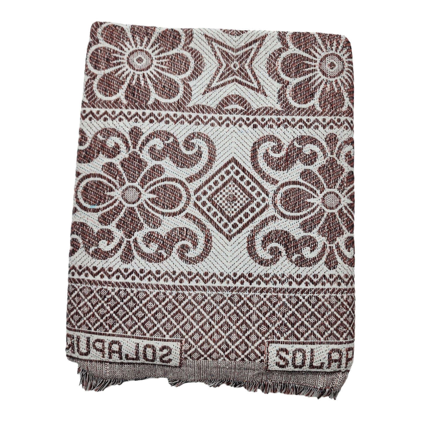 Cotton Single Size 300 TC Solapur Chaddar Blanket, Multy Colour, Pack of 1 & 2, Skinfriendly