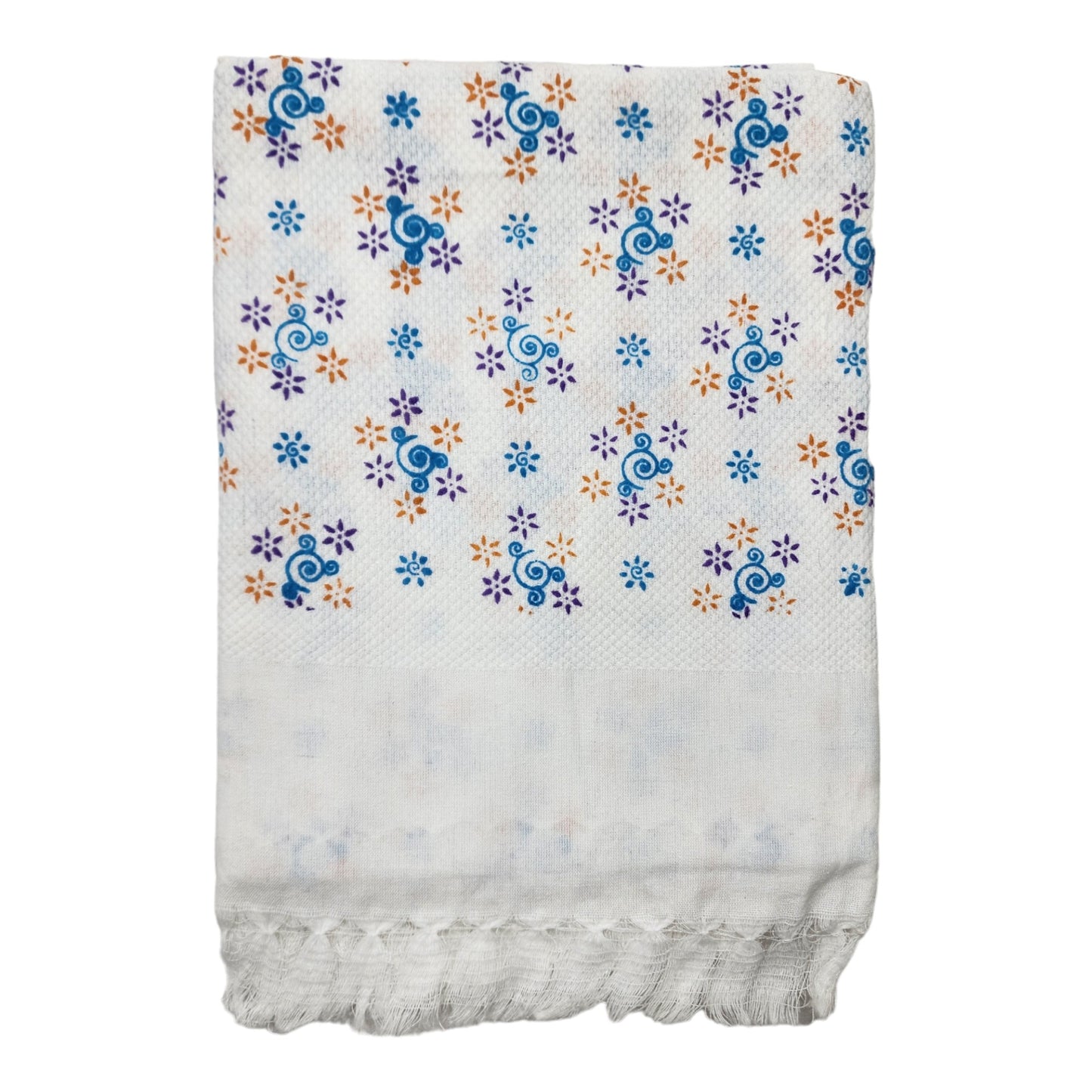 White Cotton Bath Towels Light Weight, Fast Absorbing, Pure Cotton Kerala Jari Thorthu/Bath Towel/Gamcha Large Size, Combo Set Pack of 2 Pieces(Hot Washable) 75 X 150cm (30X60 Inches)