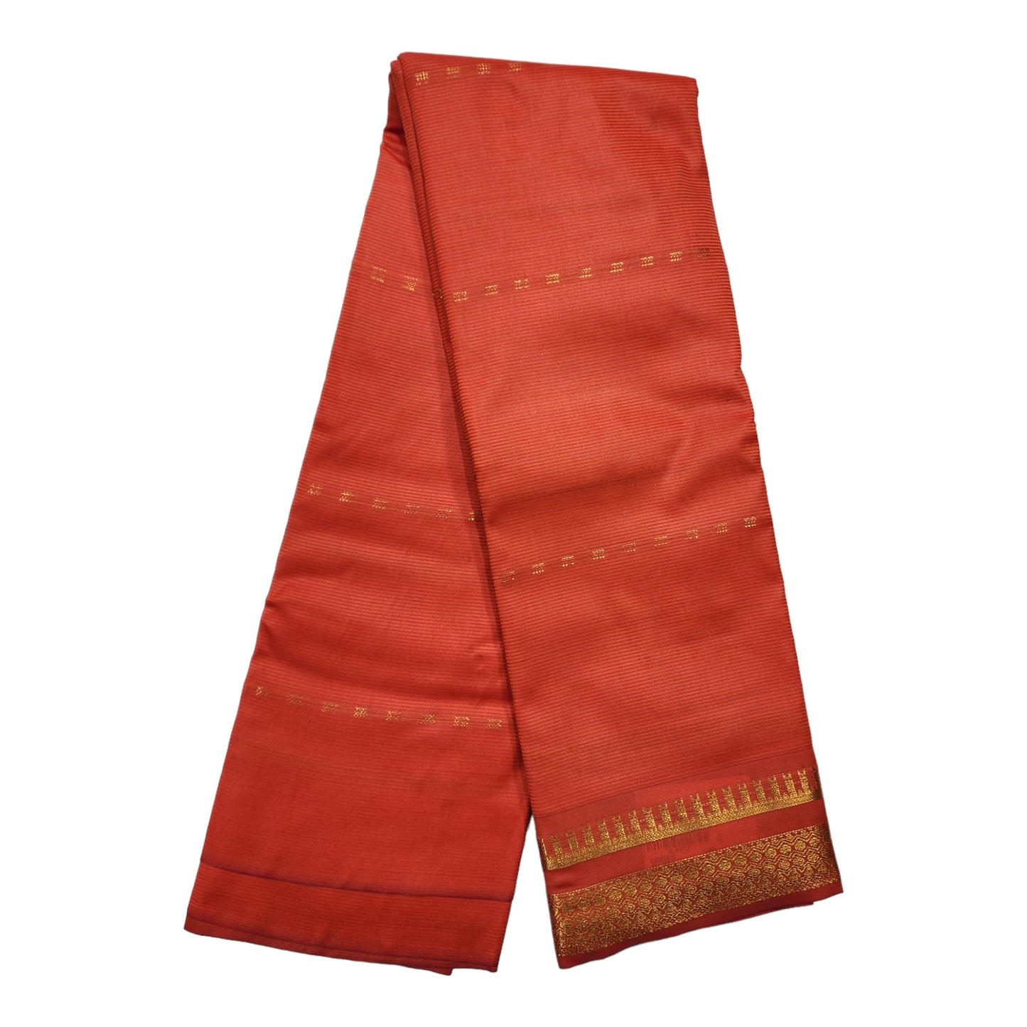 Amman Saree Cut Butta Pattu Devi Dress/Deity Dress, Om Skathi Saree, Temple Border Swamy Saree (6 Yards )