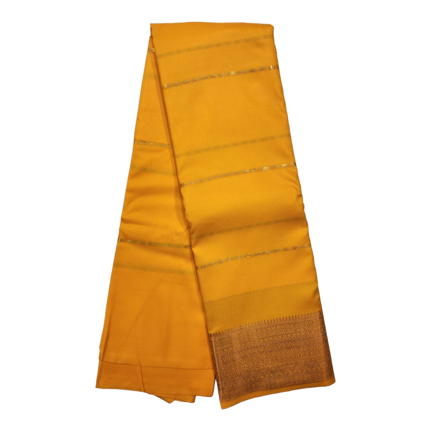Amman Saree Cut Butta Pattu Devi Dress/Deity Dress, Om Skathi Saree, Temple Border Swamy Saree (6 Yards )