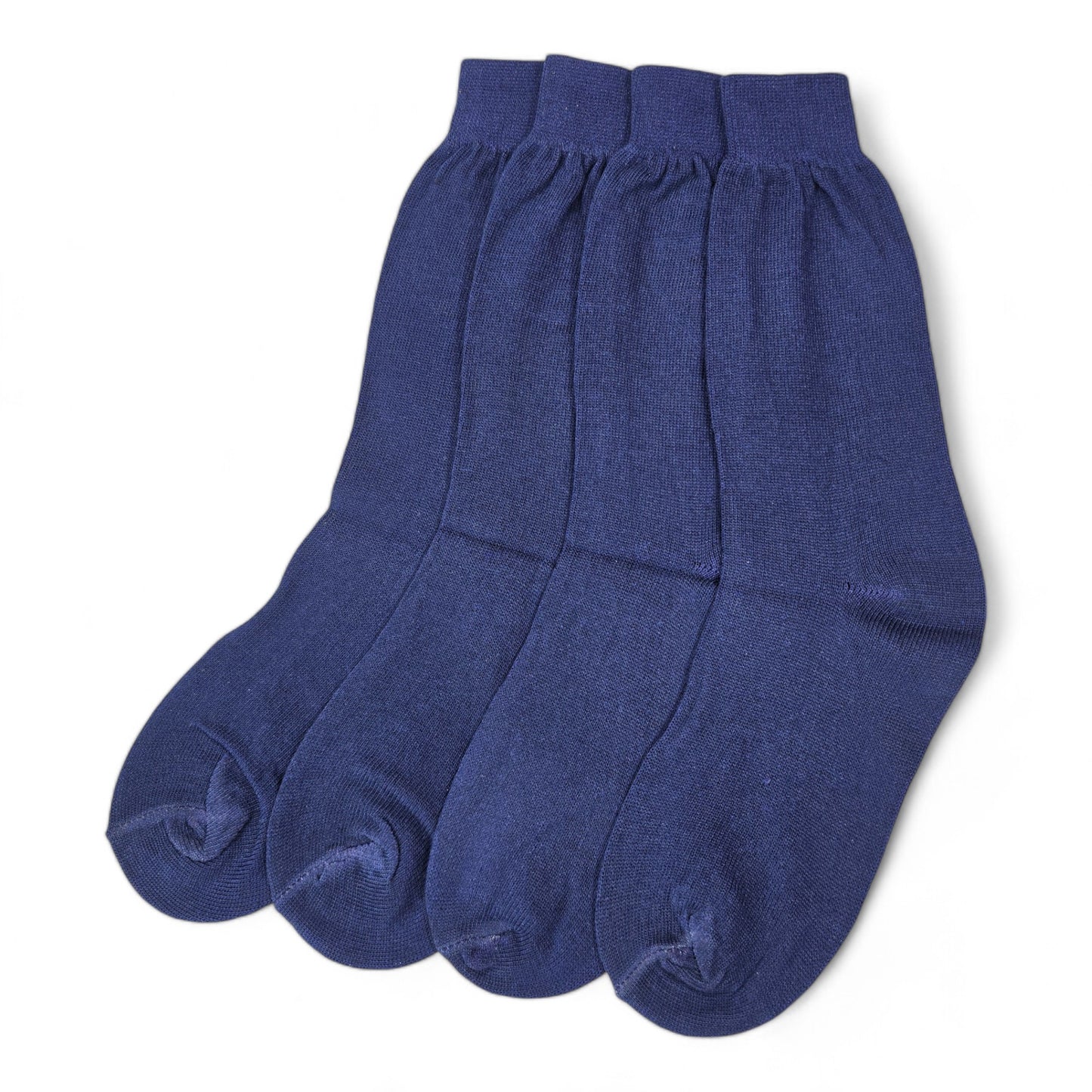 Boys and Girls Full Length Plain Black Plain Organic Combed Cotton School Socks (Pack of 5 Pairs)