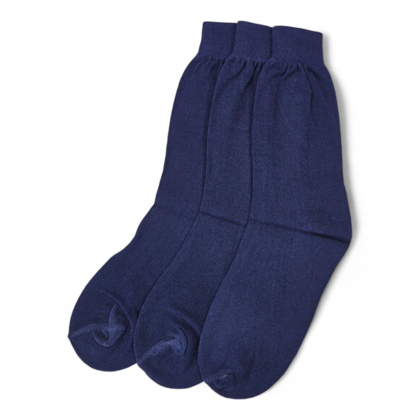 Boys and Girls Full Length Plain Black Plain Organic Combed Cotton School Socks (Pack of 5 Pairs)