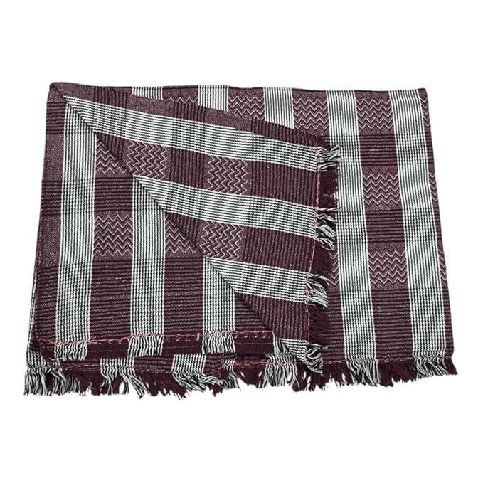 Single Size Pure Cotton Blanket/Solapur Chaddar/Cotton Bedsheet for All Weather Daily use Checkered Multicolor Family Pack (60x90 inches -)