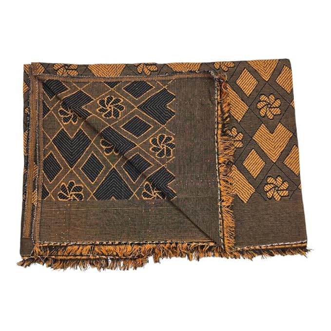 Single Size Pure Cotton Solapur Chaddar/Cotton Bedsheet for All Weather, Daily Use (60x90 Inch)