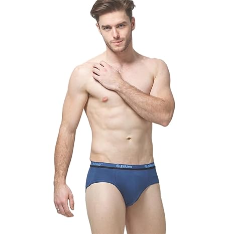 VIKING Mens' Cotton Brief (Outer Elastic Miki) (Pack of 3) Assorted Colour