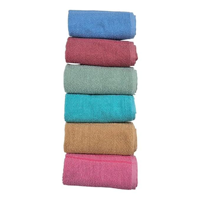 Cotton Hand Towels | Soft & Absorbent | Anti-Bacterial Multipurpose Towels for Gym, Bathroom & Workout - Multicolor