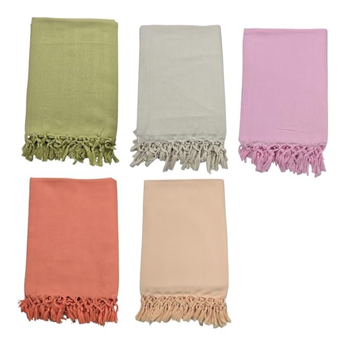 Bath Towels for Men | (30 X 65 CM, Large Size) Plush & Solid Pattern Towels Bath Premium Plain Cotton Towels | Light Weight Turkish Style Str