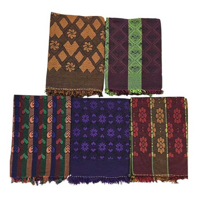 Single Size Pure Cotton Solapur Chaddar/Cotton Bedsheet for All Weather, Daily Use (60x90 Inch)