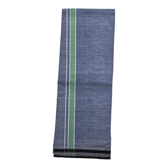 Men's Cotton Home Wear Handloom Dhoti's Colour Dhoti l Kerala Thalapathi Border Single/Kavi Mundus | Men's Temple Wear | Devotional Wear | Pure Cotton
