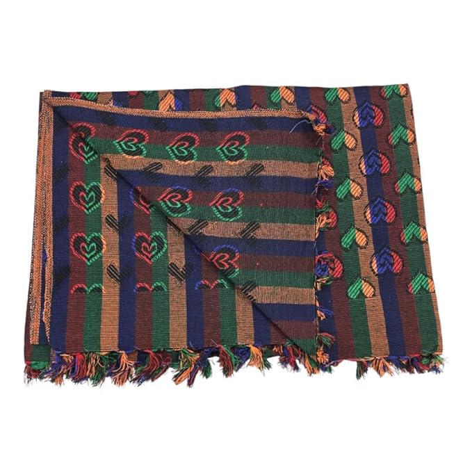 Single Size Pure Cotton Solapur Chaddar/Cotton Bedsheet for All Weather, Daily Use (60x90 Inch)