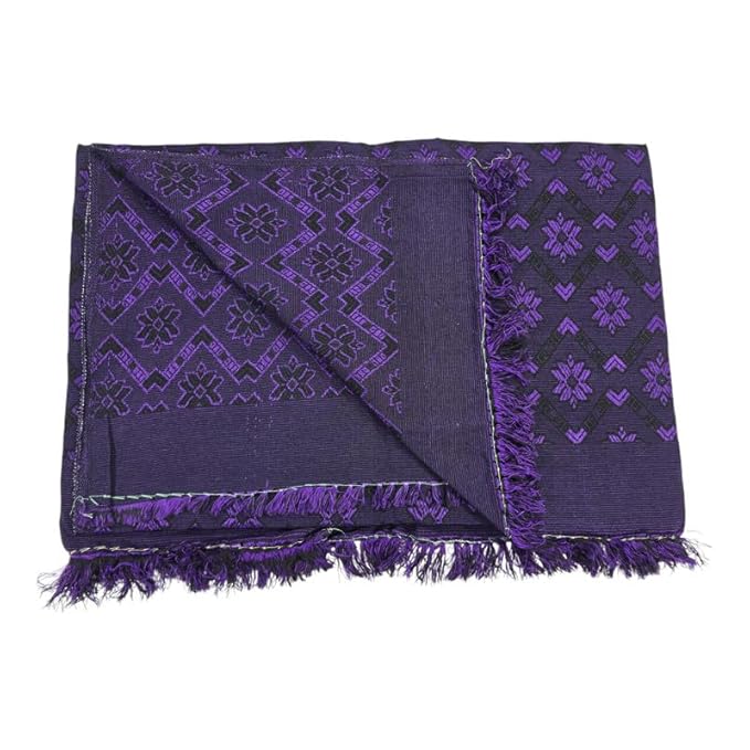 Single Size Pure Cotton Solapur Chaddar/Cotton Bedsheet for All Weather, Daily Use (60x90 Inch)