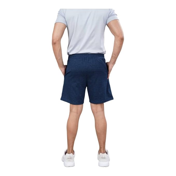 Men's Super Combed Cotton Rich Regular Fit Solid Shorts with Side Pockets | Half Short Pant-Regular Fit | Perfect for Workout, Gym, Running & Sports Shorts