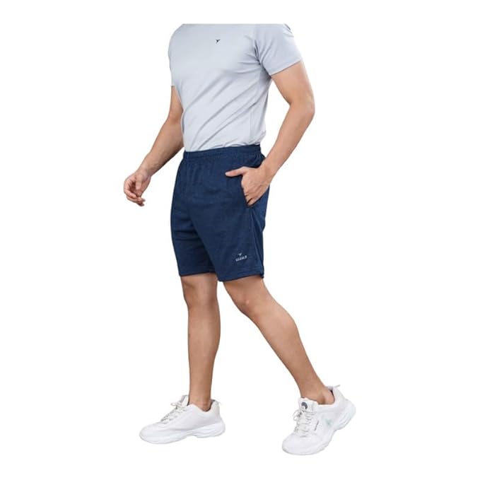 Men's Super Combed Cotton Rich Regular Fit Solid Shorts with Side Pockets | Half Short Pant-Regular Fit | Perfect for Workout, Gym, Running & Sports Shorts