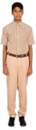 School Uniform - Pant for Boys, Cotton Shorts, Elastic Waist Half Pants, Regular Fit Sports Shorts l FULL PANT FAWN COLOUR l