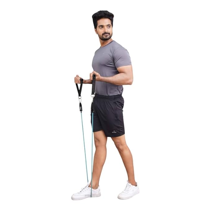 Men's Stretchable Lycra Shorts | Rich Regular Fit Solid Shorts with Side Pockets | Half Short Pant-Regular Fit | Perfect for Workout, Gym, Running & Sports Short