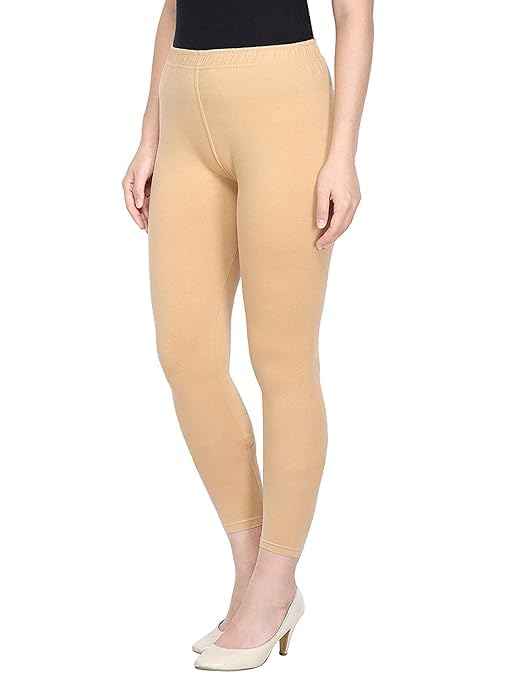 Super Stretchable Ankle Length Leggings for Women | Regular Fit Lycra Leggings for Women's and Girls (PACK 1 )