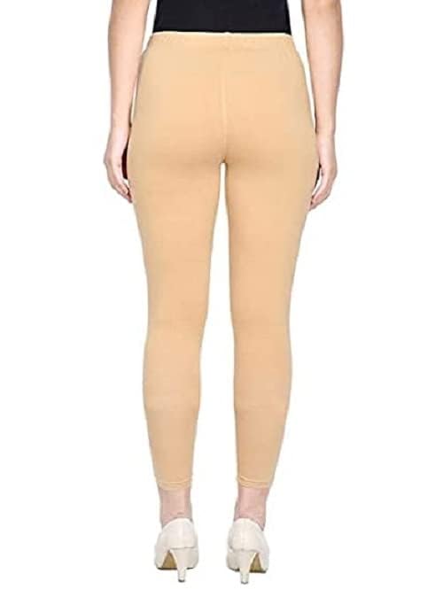 Super Stretchable Ankle Length Leggings for Women | Regular Fit Lycra Leggings for Women's and Girls (PACK 1 )