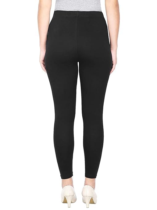 Super Stretchable Ankle Length Leggings for Women | Regular Fit Lycra Leggings for Women's and Girls (PACK 1 )