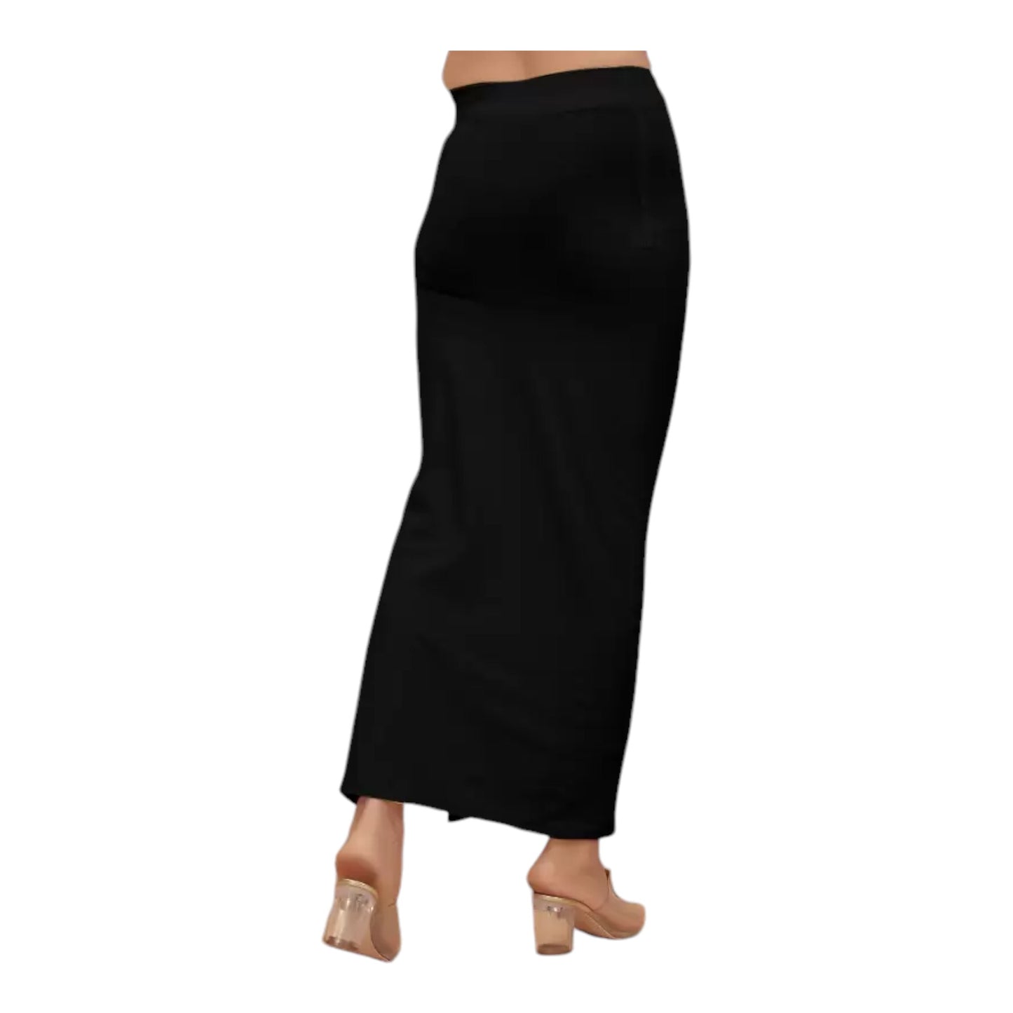 Stretchable Saree Shapewear Petticoat for Women, Cotton Blended,Petticoat,Skirts for Women,Shape Wear Dress for Saree , Spandex Saree Shapewear for Women Petticoat with Side Slit (PACK 1)