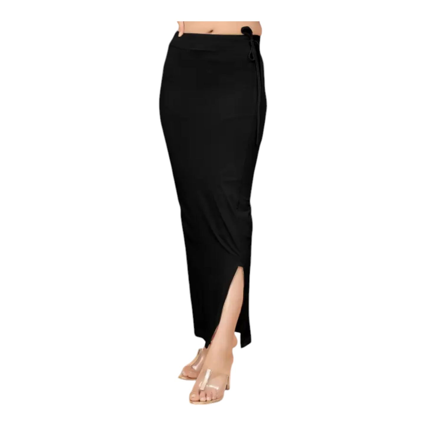 Stretchable Saree Shapewear Petticoat for Women, Cotton Blended,Petticoat,Skirts for Women,Shape Wear Dress for Saree , Spandex Saree Shapewear for Women Petticoat with Side Slit (PACK 1)