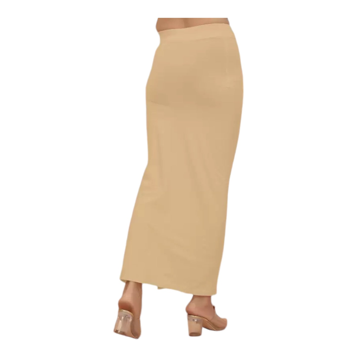 Stretchable Saree Shapewear Petticoat for Women, Cotton Blended,Petticoat,Skirts for Women,Shape Wear Dress for Saree , Spandex Saree Shapewear for Women Petticoat with Side Slit (PACK 1)