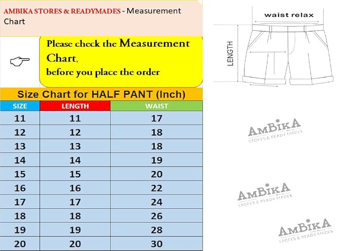 School Uniform - Pant for Boys, Cotton Shorts, Elastic Waist Half Pants, Regular Fit Sports Shorts l HALF PANT l