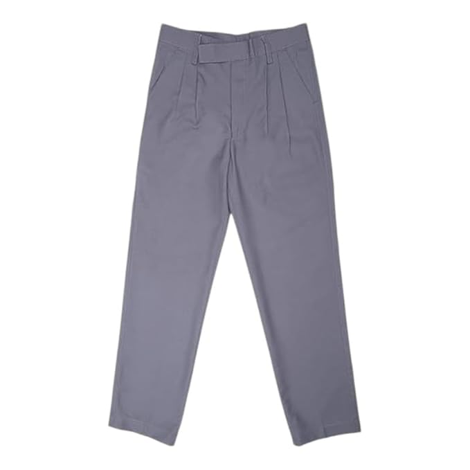 School Uniform - Pant for Boys, Cotton Shorts, Elastic Waist Half Pants, Regular Fit Sports Shorts l GREY FULL PANT l