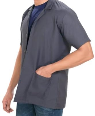 Cotton Unisex Casual Style Lab Coat For Chemistry Lab & Medical Students | Half Sleeves Lab Coat for All Professional Diagnostics, Technicians, Laboratory
