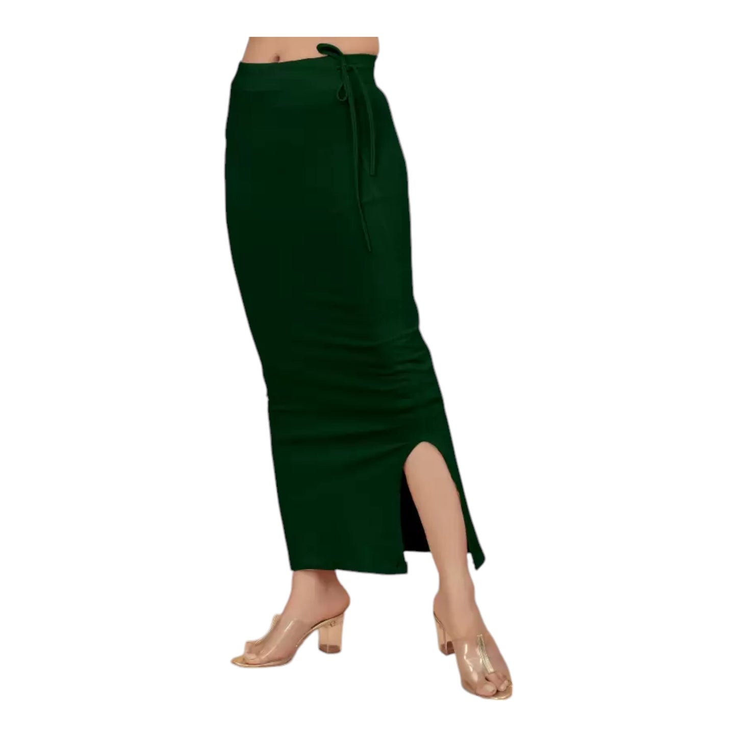 Stretchable Saree Shapewear Petticoat for Women, Cotton Blended,Petticoat,Skirts for Women,Shape Wear Dress for Saree , Spandex Saree Shapewear for Women Petticoat with Side Slit (PACK 1)