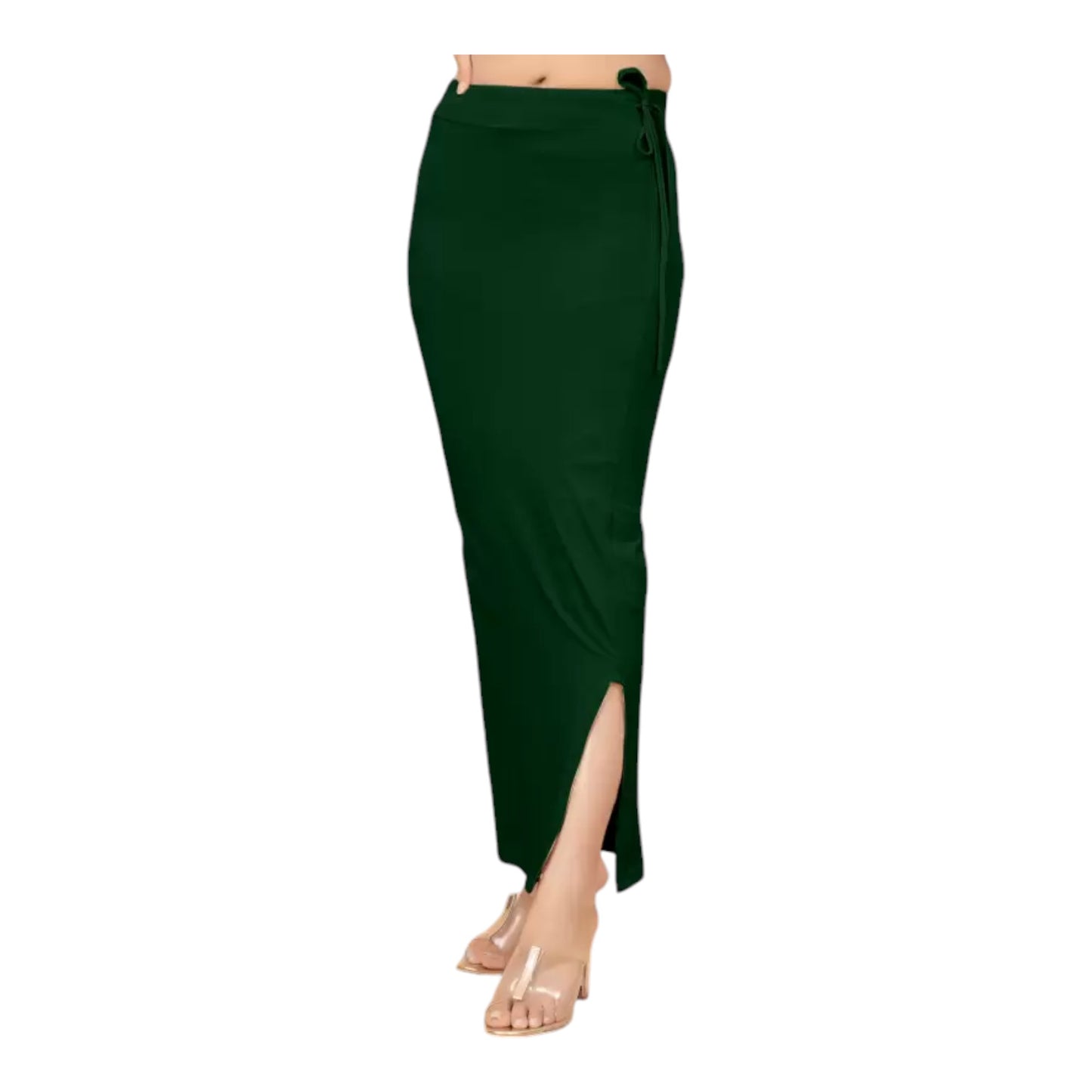 Stretchable Saree Shapewear Petticoat for Women, Cotton Blended,Petticoat,Skirts for Women,Shape Wear Dress for Saree , Spandex Saree Shapewear for Women Petticoat with Side Slit (PACK 1)