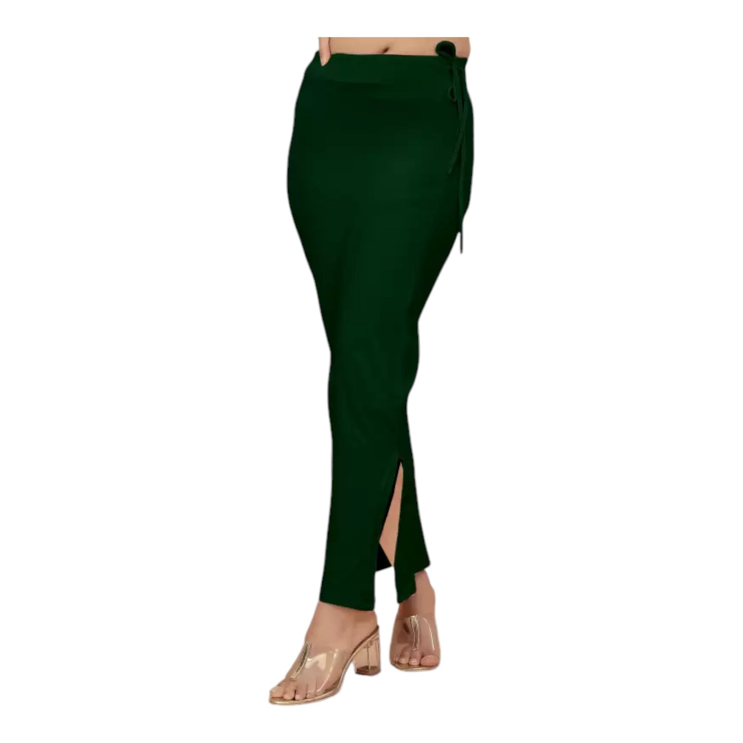 Stretchable Saree Shapewear Petticoat for Women, Cotton Blended,Petticoat,Skirts for Women,Shape Wear Dress for Saree , Spandex Saree Shapewear for Women Petticoat with Side Slit (PACK 1)