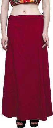 Pure Cotton Readymade Inskirt Saree Petticoat for Women's | Plain Solid Indian Readymade Inskirt Saree | Peticote Innerwear for Women Saree Petticoats
