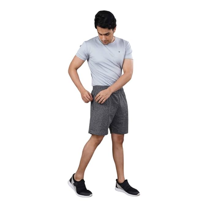 Men's Super Combed Cotton Rich Regular Fit Solid Shorts with Side Pockets | Half Short Pant-Regular Fit | Perfect for Workout, Gym, Running & Sports Shorts