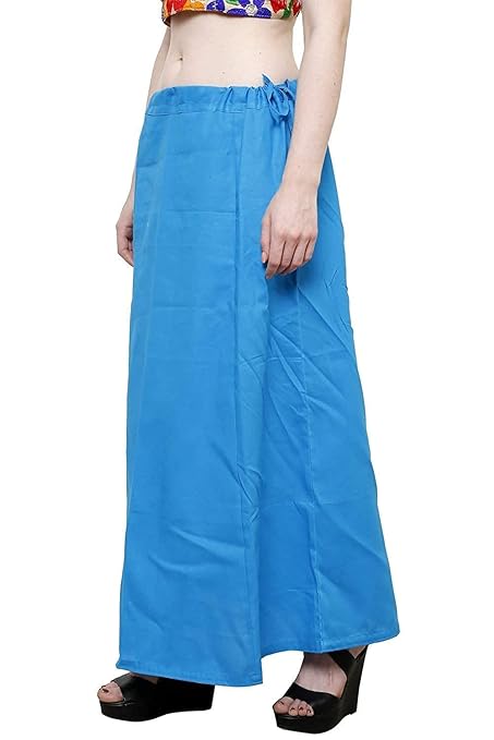 Pure Cotton Readymade Inskirt Saree Petticoat for Women's | Plain Solid Indian Readymade Inskirt Saree | Peticote Innerwear for Women Saree Petticoats
