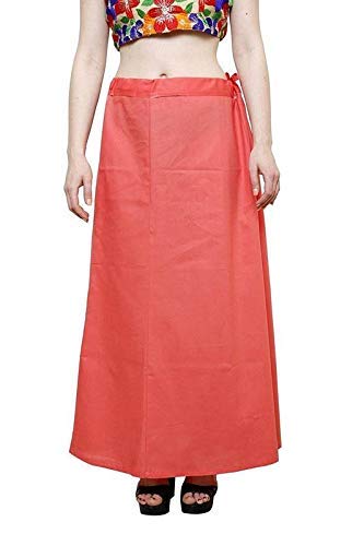 Pure Cotton Readymade Inskirt Saree Petticoat for Women's | Plain Solid Indian Readymade Inskirt Saree | Peticote Innerwear for Women Saree Petticoats