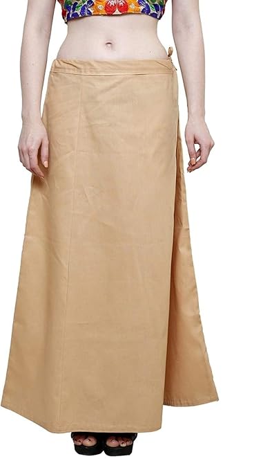 Pure Cotton Readymade Inskirt Saree Petticoat for Women's | Plain Solid Indian Readymade Inskirt Saree | Peticote Innerwear for Women Saree Petticoats