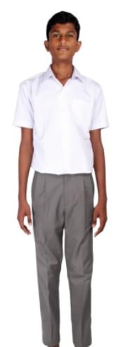 School Uniform - Pant for Boys, Cotton Shorts, Elastic Waist Half Pants, Regular Fit Sports Shorts l LIGHT GREY & DARK GREY FULL PANT