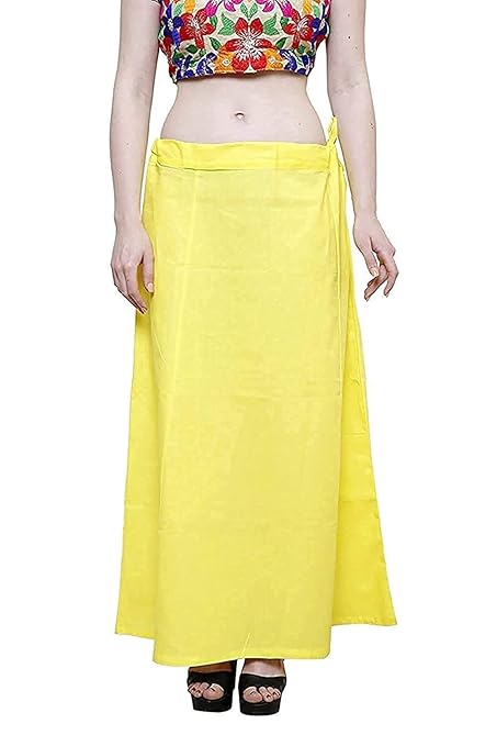 Pure Cotton Readymade Inskirt Saree Petticoat for Women's | Plain Solid Indian Readymade Inskirt Saree | Peticote Innerwear for Women Saree Petticoats